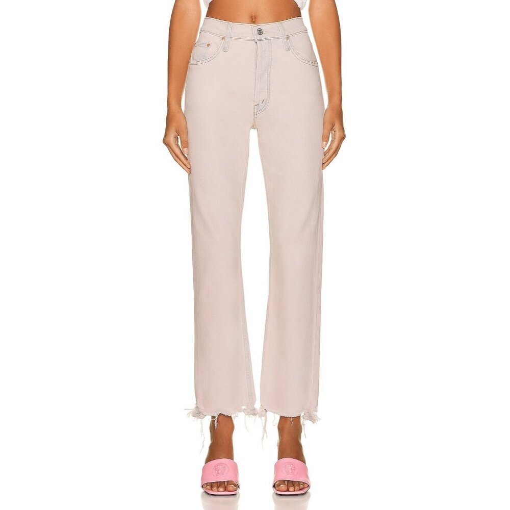 NWT Mother Tomcat Ankle in Dunked in Trouble Straight Crop Stretch Jeans 27 $268